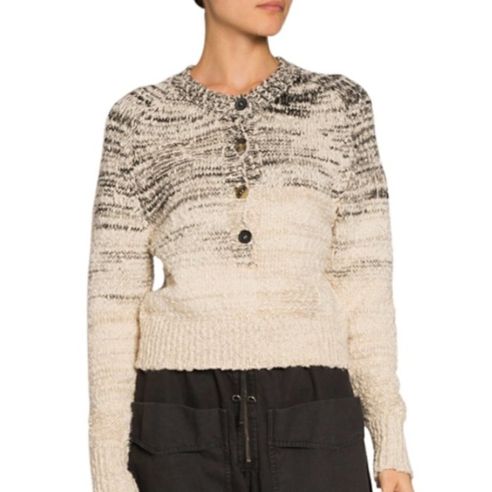 NWT Isabel Etoile Marant Blended Linen Pull Patty Sweater